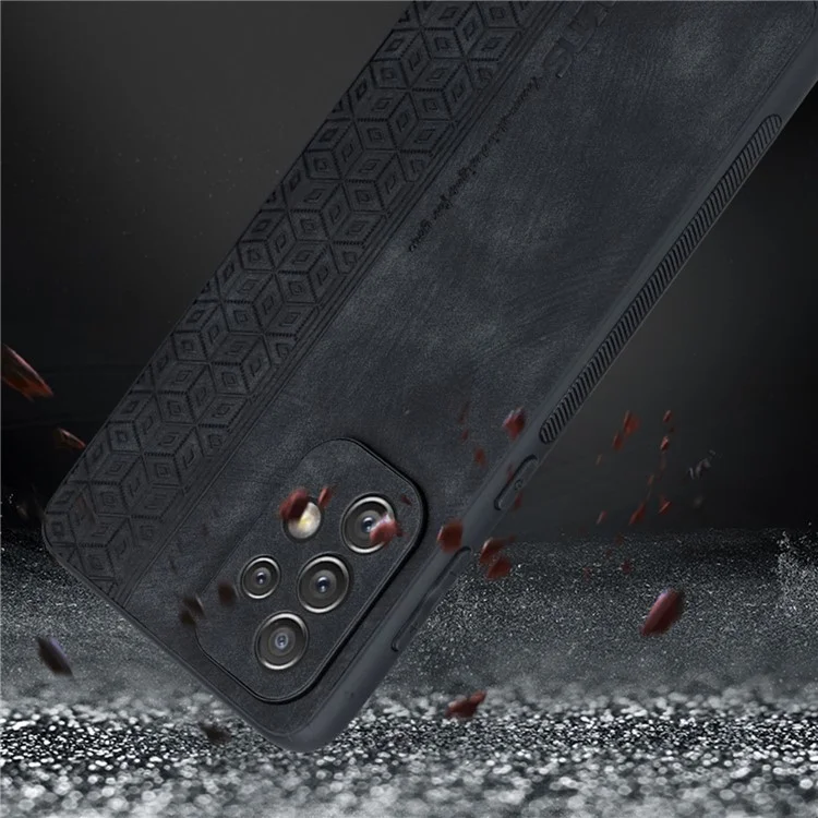 AZNS Handyhülle für Samsung Galaxy A53 5G, Sturzsichere PU-Leder beschichtete TPU-Schutzhülle - Schwarz