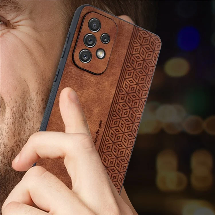 AZNS Handyhülle für Samsung Galaxy A53 5G, Sturzsichere PU-Leder beschichtete TPU-Schutzhülle - Schwarz