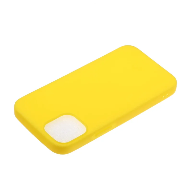 Anti-fall TPU Phone Case For iPhone 14 Pro 6.1 inch, Candy Color Mobile Phone Protective Back Cover - Yellow