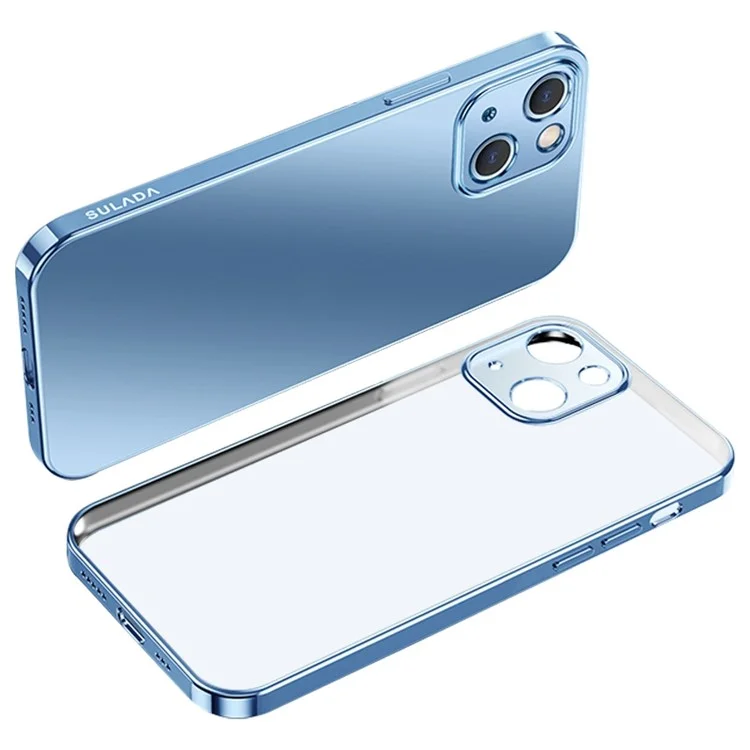 Sulada Nature Series Per Iphone 14 6,1 Pollici, Una Custodia Per Telefoni Opachi Morbidi Ultra Sottili - Bambina Blu