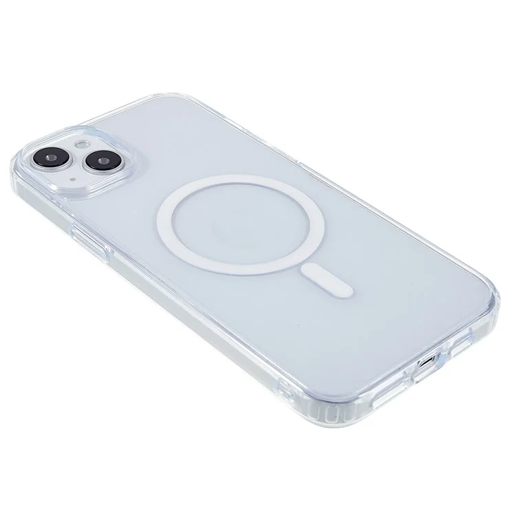MUTURAL Für iPhone 14 Klare Hülle Kompatibel mit MagSafe Flexibles TPU Hartes PC Stoßfestes Cover