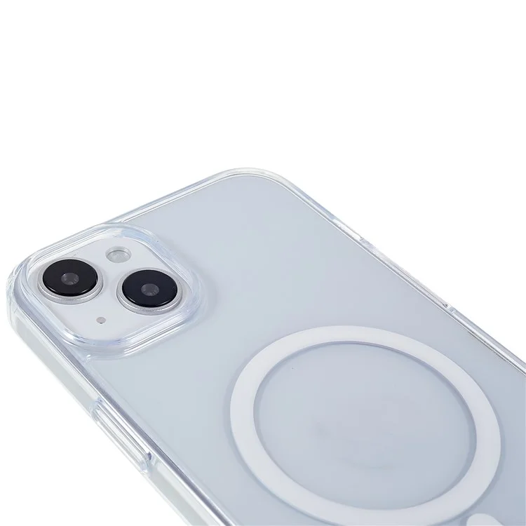 MUTURAL Für iPhone 14 Klare Hülle Kompatibel mit MagSafe Flexibles TPU Hartes PC Stoßfestes Cover