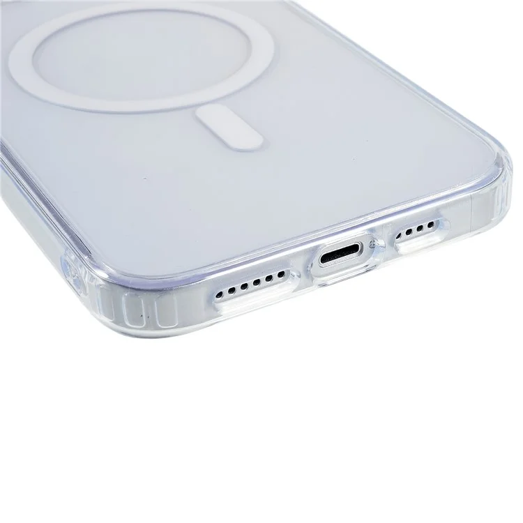 MUTURAL For iPhone 14 Plus Clear Case Compatible with MagSafe Anti-Scratch Hard PC Soft TPU Protective Cover