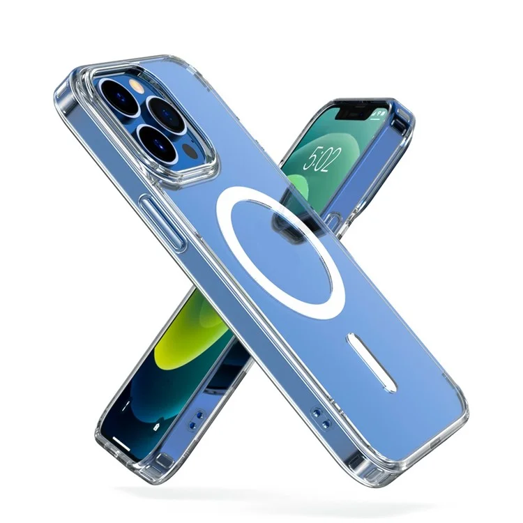 Magnetische Serie Mutural Simplism Magnetic Für Iphone 14 Pro 6,1 Zoll Hybrid Soft TPU Hard PC Back Case Transparentes Schutztelefonabdeckung