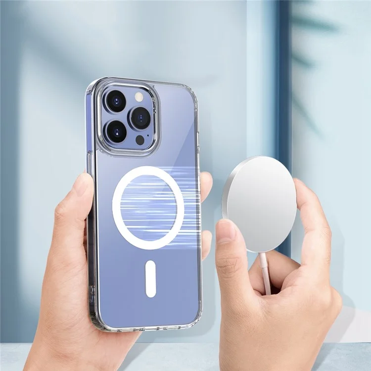 Magnetische Serie Mutural Simplism Magnetic Für Iphone 14 Pro 6,1 Zoll Hybrid Soft TPU Hard PC Back Case Transparentes Schutztelefonabdeckung