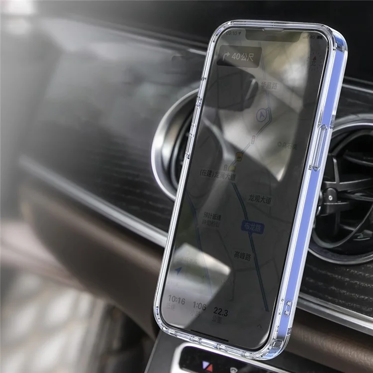 Magnetische Serie Mutural Simplism Magnetic Für Iphone 14 Pro 6,1 Zoll Hybrid Soft TPU Hard PC Back Case Transparentes Schutztelefonabdeckung