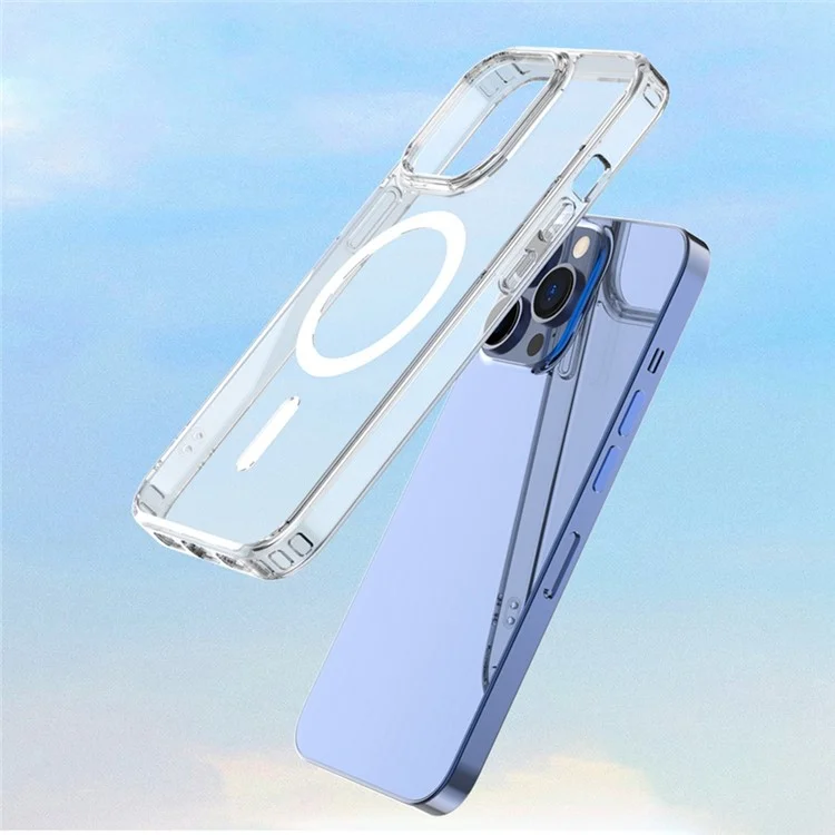 Magnetische Serie Mutural Simplism Magnetic Für Iphone 14 Pro 6,1 Zoll Hybrid Soft TPU Hard PC Back Case Transparentes Schutztelefonabdeckung