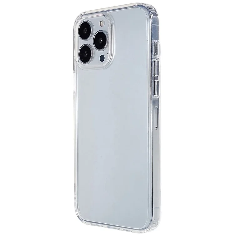 Mutural Para Iphone 14 6.1 Pulgadas Soft TPU Hard PC Case de Teléfonos Híbridos Anti-scratch Transparent Back Cover