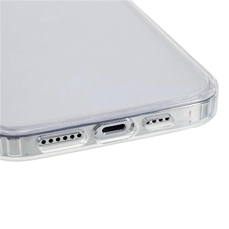 MUTURAL For iPhone 14 Plus Clear Cell Phone Case TPU Frame PC Back Anti-drop Protection Cover