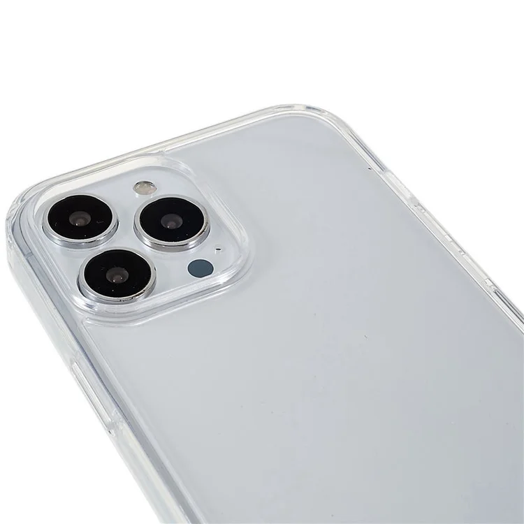 MUTURAL For iPhone 14 Plus Clear Cell Phone Case TPU Frame PC Back Anti-drop Protection Cover