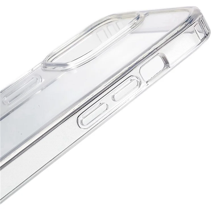 MUTURAL For iPhone 14 Plus Clear Cell Phone Case TPU Frame PC Back Anti-drop Protection Cover