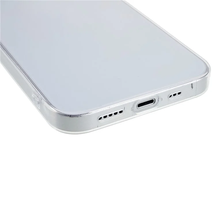 Mutural Transparent Soft TPU Case Para Iphone 14 6.1 Pulgadas, Cubierta de Teléfono Protectora Anti-scratch a Prueba de Caídas