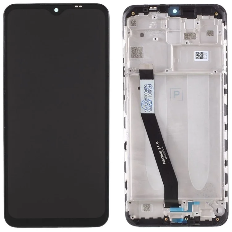 Для Xiaomi Redmi 9 Экран LCD Grade C и сборка цифрового датчика + Замена рамки (без логотипа)
