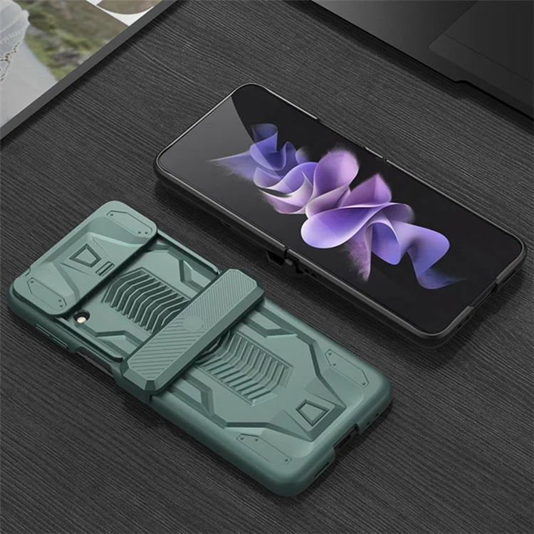 GKK Pour Samsung Galaxy Z Flip4 5G Magnetine Case Téléphone Slibe Caperté Caper Hard PC Couverture - Violet