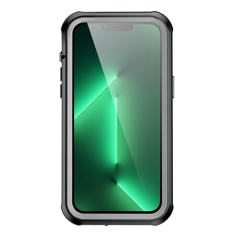 IP68 Waterproof Phone Case For iPhone 14 Plus Transparent Sensitive Touch PC+Neoprene Mobile Phone Cover