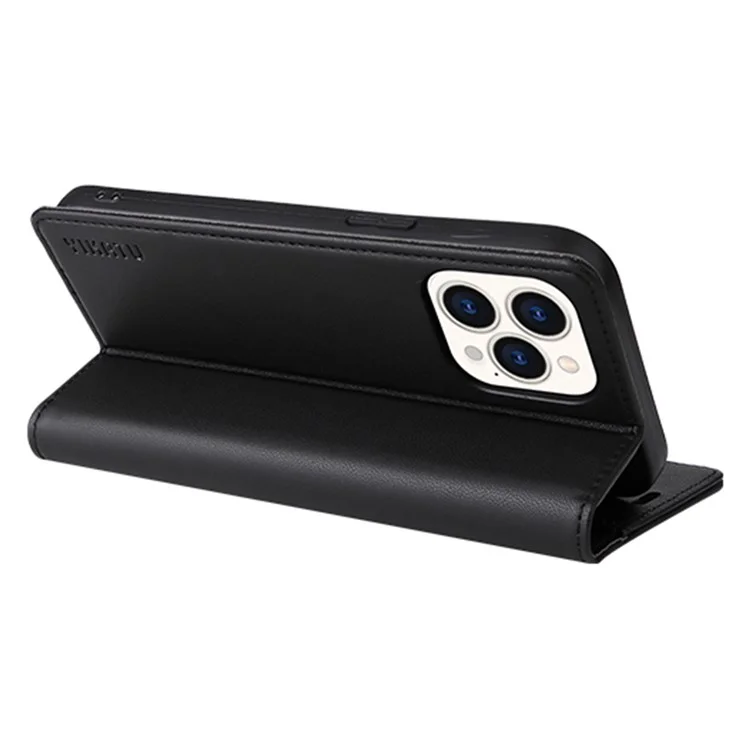 Yikatu Para Iphone 14 Pro Max 6.7 Pulgadas YK- 001 PU Flip Flip Billet Billet - Negro