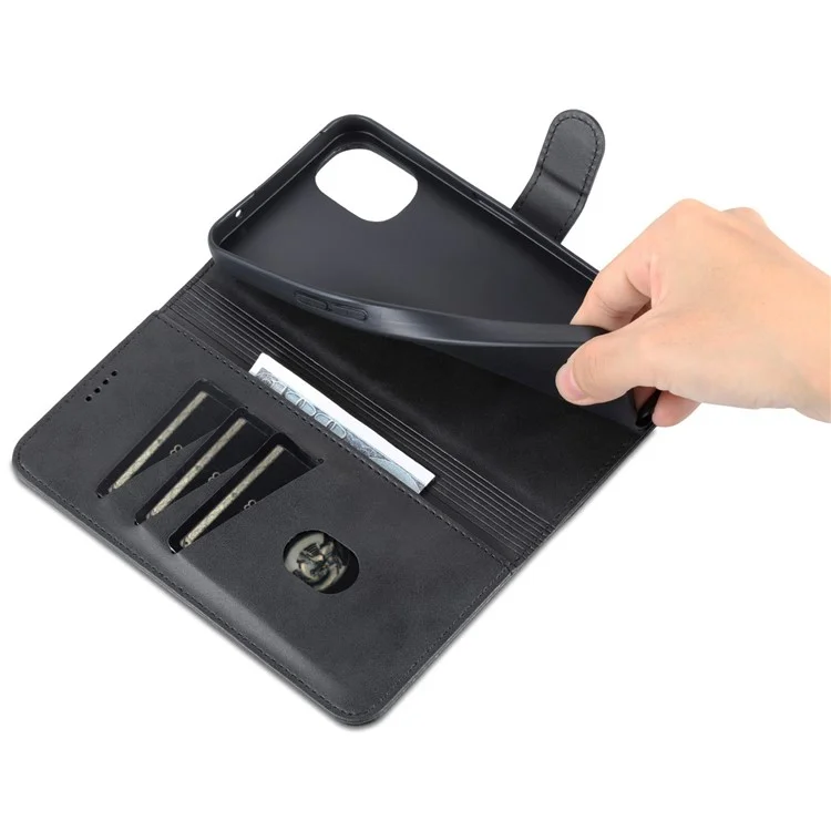 Case de Teléfono de la Billetera AZNS Para Nada de Teléfono (1) 5G Protectora Folio Folio Cubierta PU Cuero + Tpu Interior Estuche Con Soporte - Negro