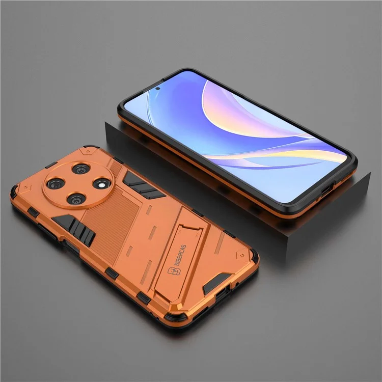 Для Huawei Наслаждайтесь 50 Pro 4G / Nova Y90 4G Shock-rase с Kickstand PC+TPU Hybrid Phone Case Antiplop Cover - Апельсин