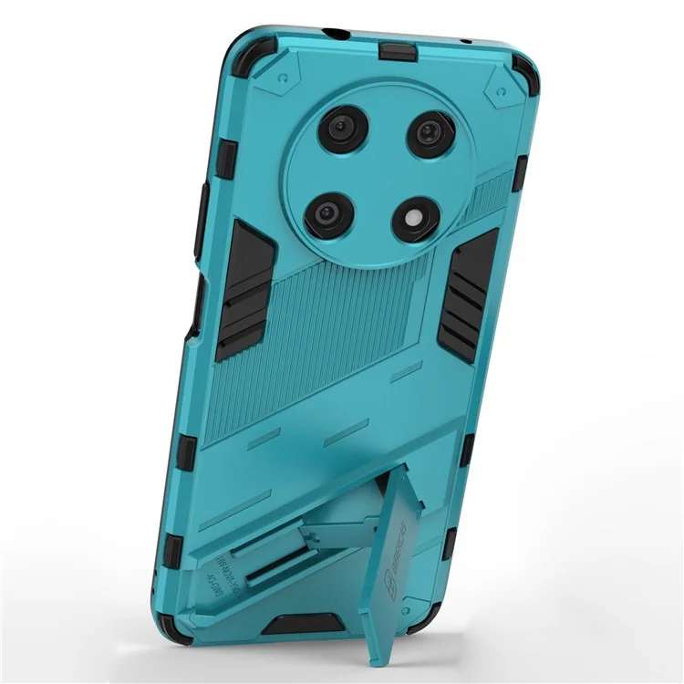 Para Huawei Enjoy 50 Pro 4G / nova Y90 4G Funda a prueba de golpes con soporte PC+TPU Funda híbrida para teléfono Cubierta antidestrozos - Azul bebé