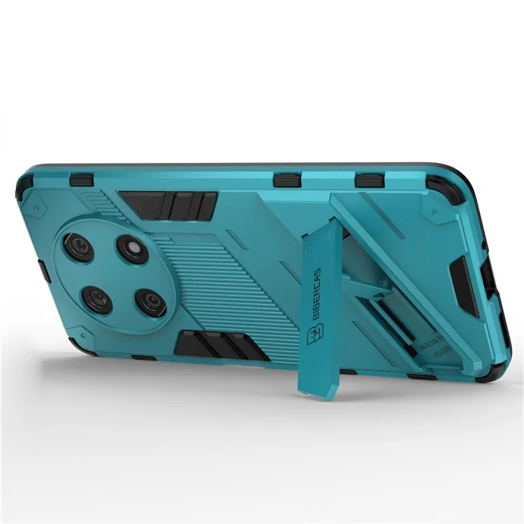 Para Huawei Enjoy 50 Pro 4G / nova Y90 4G Funda a prueba de golpes con soporte PC+TPU Funda híbrida para teléfono Cubierta antidestrozos - Azul bebé