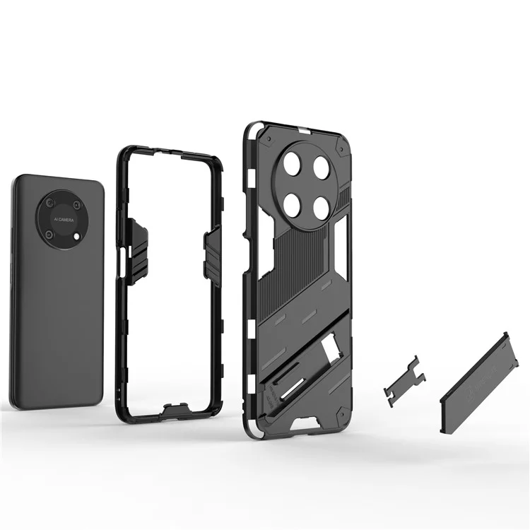 Para Huawei Enjoy 50 Pro 4G / nova Y90 4G Funda a prueba de golpes con soporte PC+TPU Funda híbrida para teléfono Cubierta antidestrozos - Azul bebé