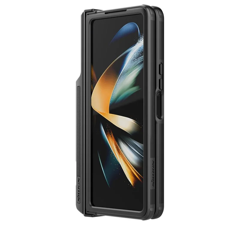NILLKIN CamShield Pro Series for Samsung Galaxy Z Fold4 5G TPU+PC Phone Case Set Slide Camera Protection Folding Phone Cover Kit - Black