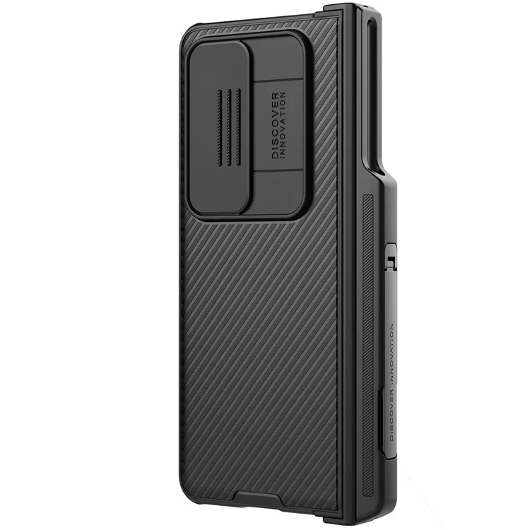 NILLKIN CamShield Pro Series for Samsung Galaxy Z Fold4 5G TPU+PC Phone Case Set Slide Camera Protection Folding Phone Cover Kit - Black
