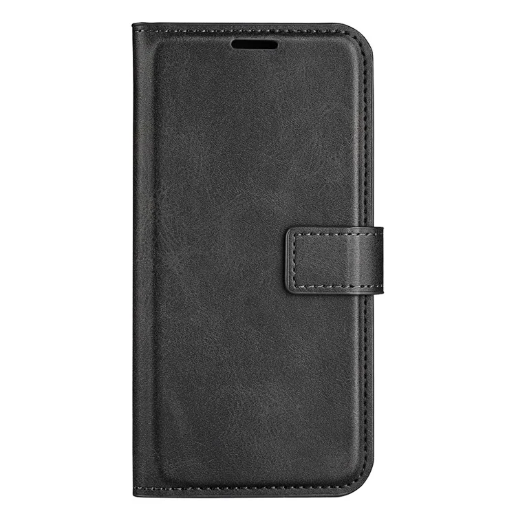 For OnePlus Ace Pro 5G / 10T 5G Square Magnetic Clasp Folio Flip Textured PU Leather Cover Inner TPU Phone Case with Wallet Stand - Black