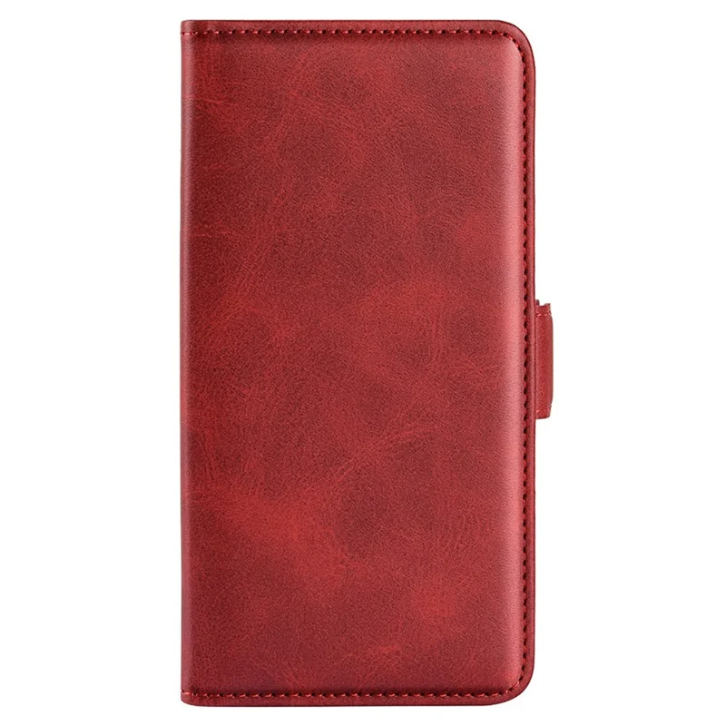 For Asus ROG Phone 6 5G Textured PU Leather Full Protection Wallet Phone Case Folio Flip Foldable Stand Cover - Red