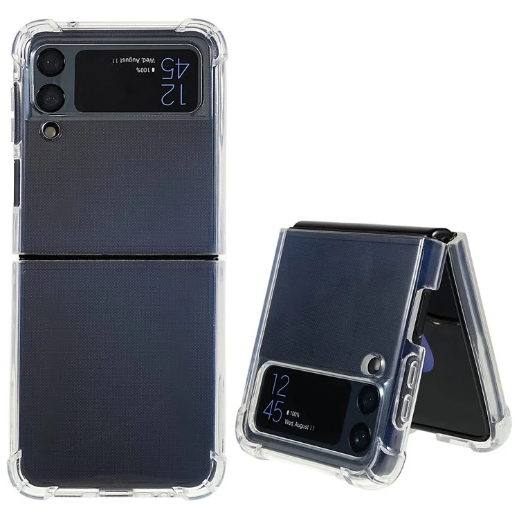HD Clear Phone Shell Case für Samsung Galaxy Z Flip4 5G, Kratzschutz, verstärkte Ecken, Fallschutz TPU Phone Cover