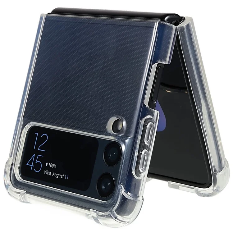 HD Clear Phone Shell Case für Samsung Galaxy Z Flip4 5G, Kratzschutz, verstärkte Ecken, Fallschutz TPU Phone Cover