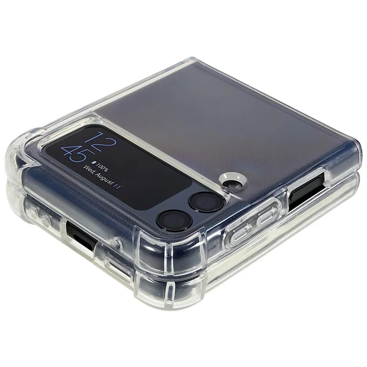 HD Clear Phone Shell Case für Samsung Galaxy Z Flip4 5G, Kratzschutz, verstärkte Ecken, Fallschutz TPU Phone Cover