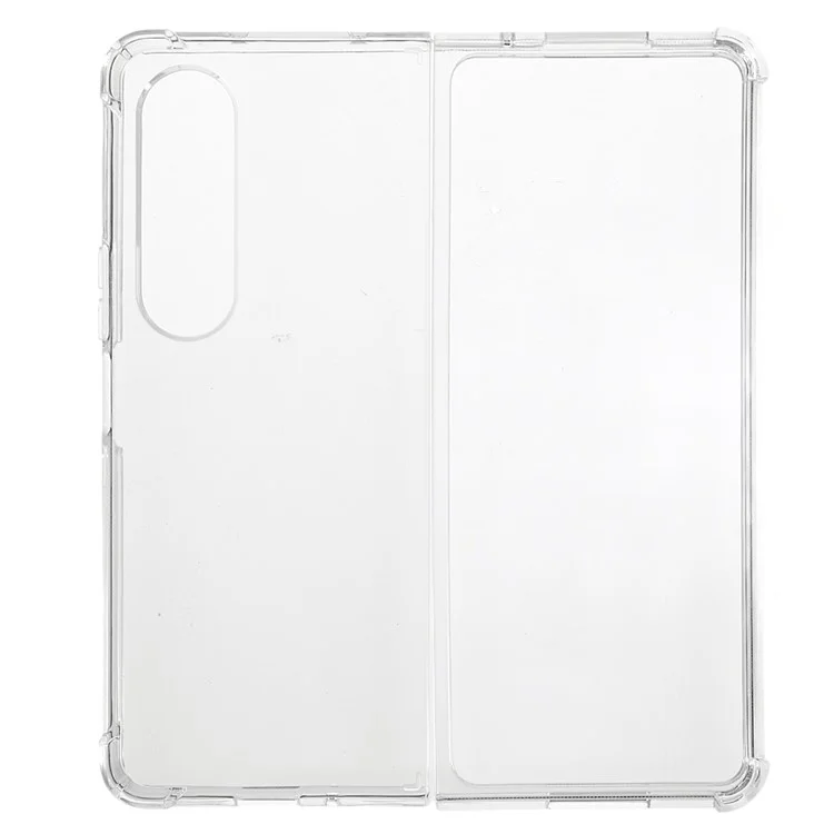 Pour Samsung Galaxy Z Fold4 5G Anti-slip Crystal Clear Phone Case Renforcé Coins Protection contre les chutes Couverture de téléphone TPU