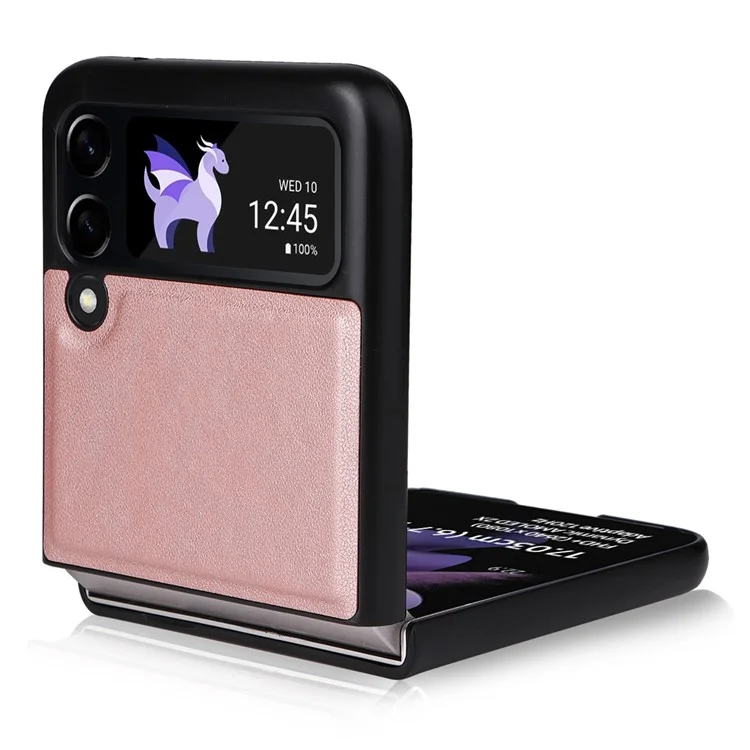 Ykatu Pour Samsung Galaxy Z Flip3 5G Téléphone Affaire Anti-drop Détrocrus - or Rose