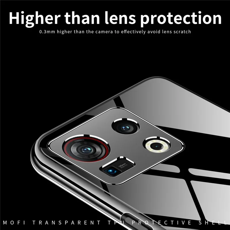 MOFI för ZTE nubia Z40S Pro 5G Drop-säker Flexibel TPU-fodral Välskyddat Telefon Klart Fodral