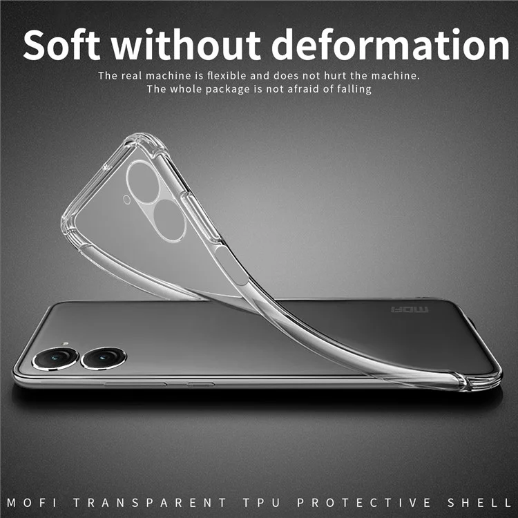 MOFI Für Asus Zenfone 9 5G Crystal Clear Anti-drop TPU Handyhülle Stoßfest Smartphone Cover