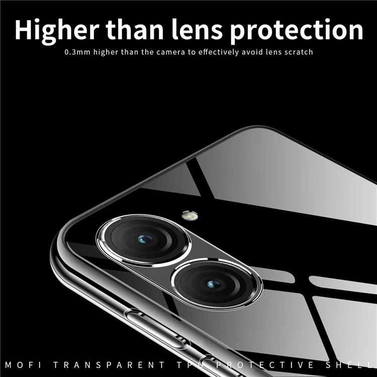 MOFI Für Asus Zenfone 9 5G Crystal Clear Anti-drop TPU Handyhülle Stoßfest Smartphone Cover