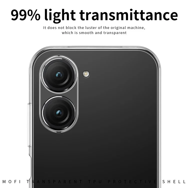 MOFI Für Asus Zenfone 9 5G Crystal Clear Anti-drop TPU Handyhülle Stoßfest Smartphone Cover
