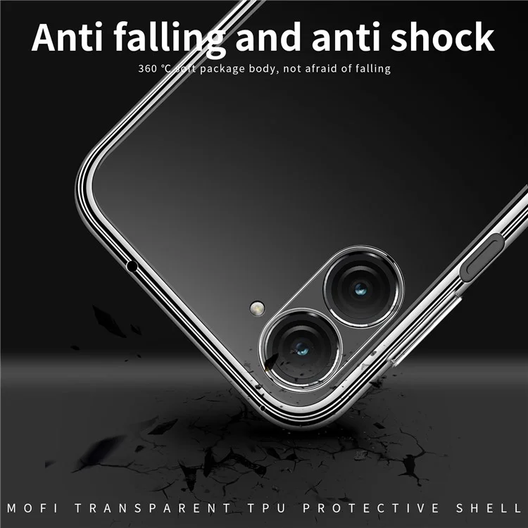 MOFI Für Asus Zenfone 9 5G Crystal Clear Anti-drop TPU Handyhülle Stoßfest Smartphone Cover