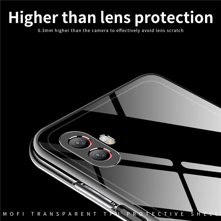MOFI Pour Samsung Galaxy Xcover6 Pro 5G Étui en TPU flexible résistant aux chocs Bien protégé Couvre-téléphone anti-rayures transparent