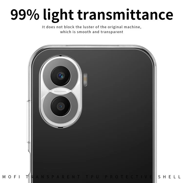 Mofi For Honor X40i 5G Case di Telefono Anti-scratch TPU TPU Copertina Antidrop Trasparente