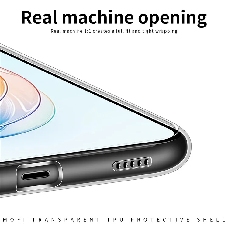 Mofi For Honor X40i 5G Case di Telefono Anti-scratch TPU TPU Copertina Antidrop Trasparente