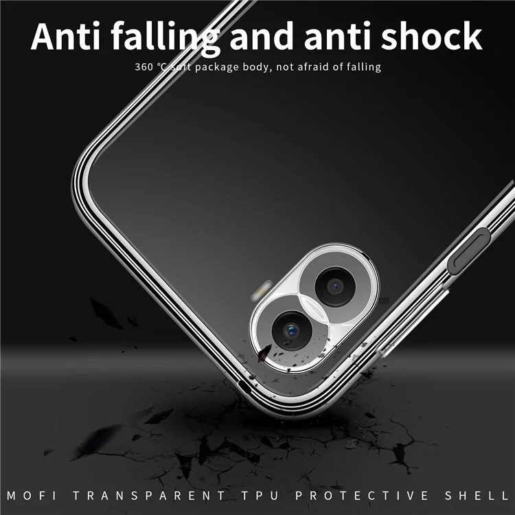 Mofi For Honor X40i 5G Case di Telefono Anti-scratch TPU TPU Copertina Antidrop Trasparente