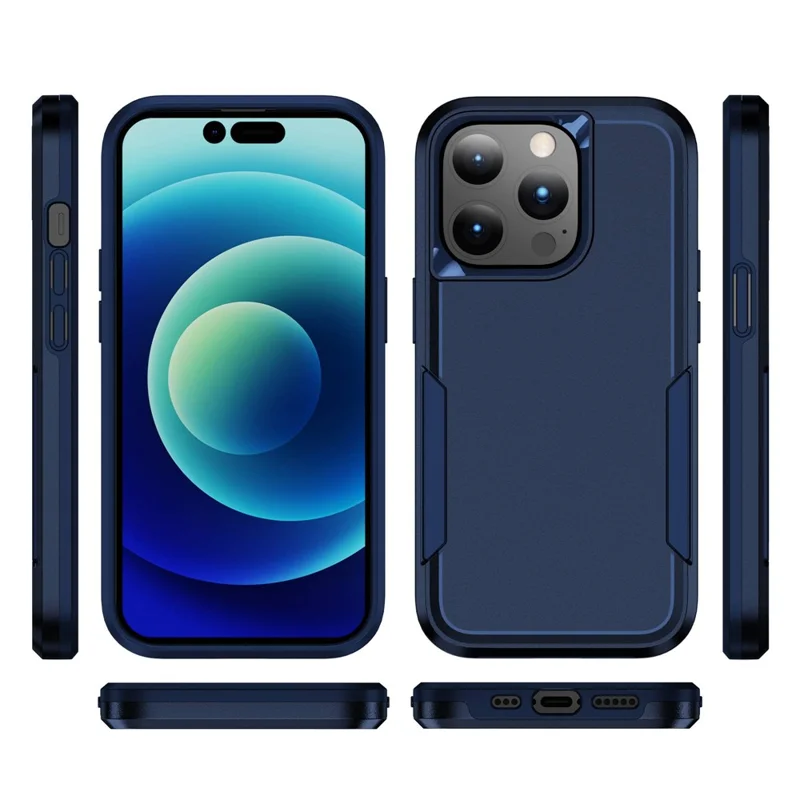 Cellphone Case for iPhone 14 Pro Max 6.7 inch, Scratch Proof PC + TPU Phone Cover Back Protector Case - Blue