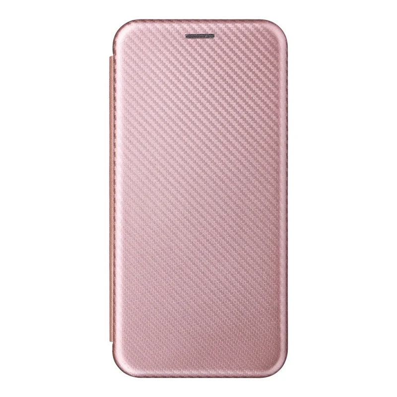 Funda de cuero PU con textura de fibra de carbono para OnePlus 10T 5G / Ace Pro 5G, función de soporte magnético con cierre automático y ranura para tarjetas - Dorado rosa