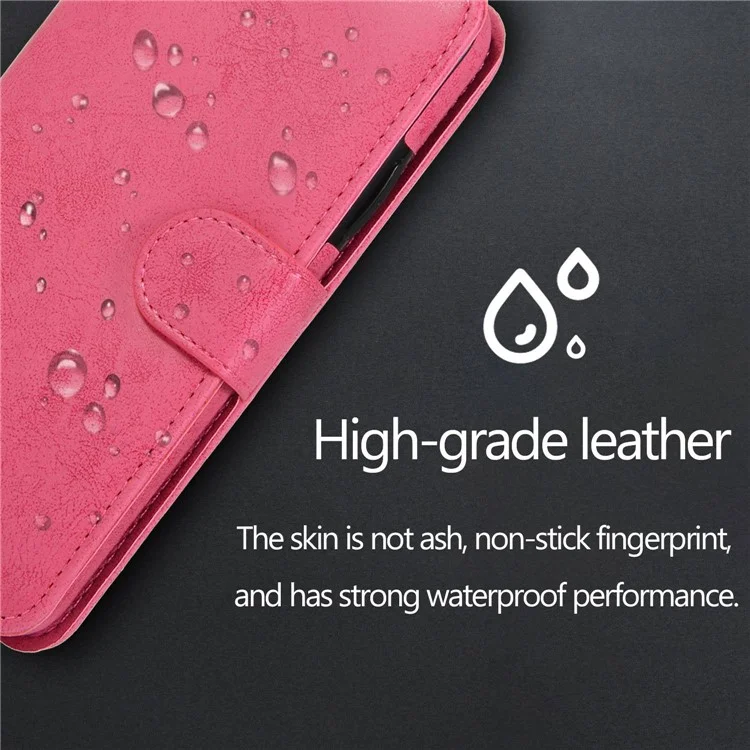 For iPhone 14 Plus Magnetic Absorption Inner TPU Case+PU Leather Cover Wallet Matte Retro Phone Case - Black
