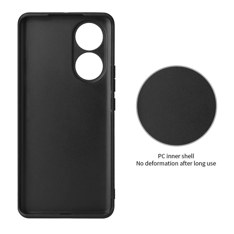 Funda protectora híbrida de cuero PU y PC duro con textura de fibra de carbono para Honor 70 5G 