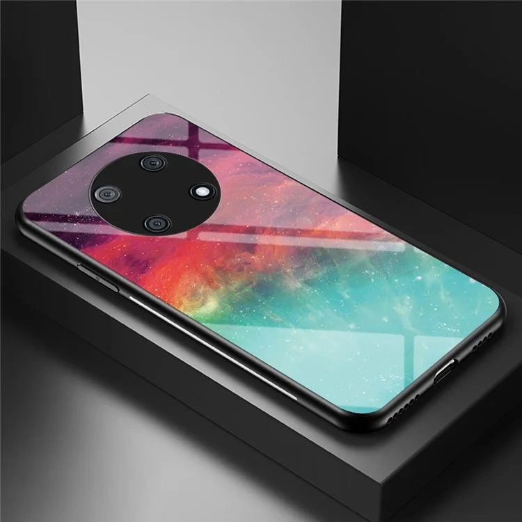 Для Huawei Enjoy 50 Pro 4G / nova Y90 4G Роспись звездного неба Шаблон Закаленное стекло Чехол Мягкий TPU Жесткий ПК Противоударный Чехол для телефона - Цвет Звездное небо