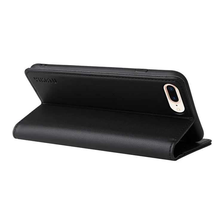 Yikatu Yk- 001 Телефонный Кошелек Для Iphone 6 Plus / 7 Плюс / 8 Плюс 5,5 Дюйма, Противовесная Оболочка Для Магнитной Замыкания. - Черный