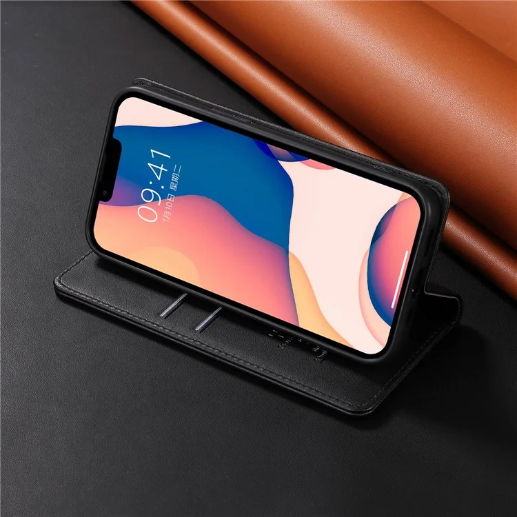 YIKATU Чехол для телефона с защитой от ударов для iPhone 12 mini 5.4 дюйма, магнитный чехол для телефона YK-001 Flip Leather Wallet Stand - Black